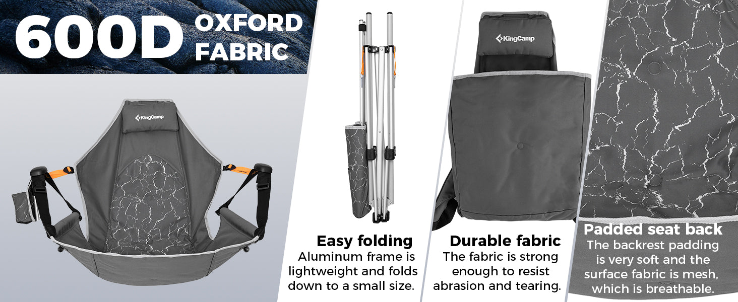 KingCamp ORCHID C20 Camping Hammock Chair with Footrest