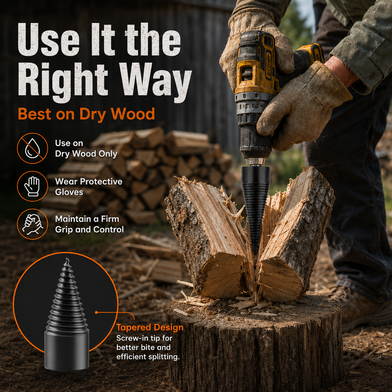 Fast Wood Splitting
