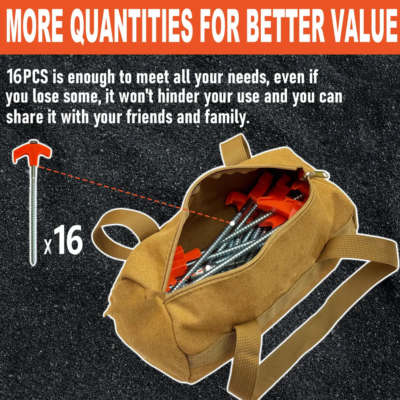 Multi purpose drillable ground stakes for camping and yard decor