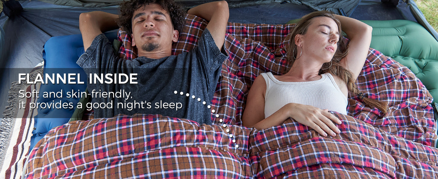 KingCamp FREESPACE 250D Double-Sized Sleeping Bag