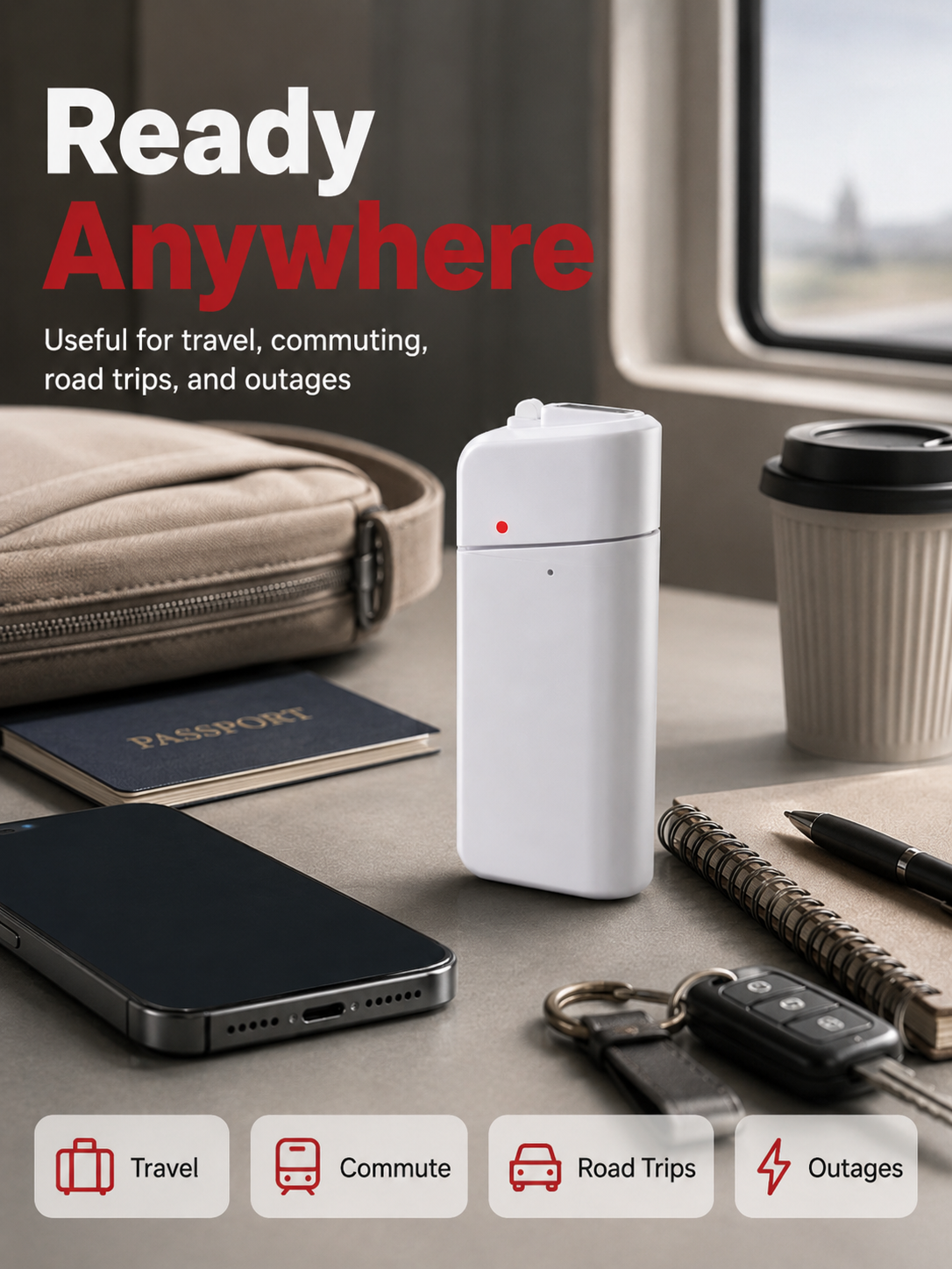 Emergency low battery phone charging situation outdoors
