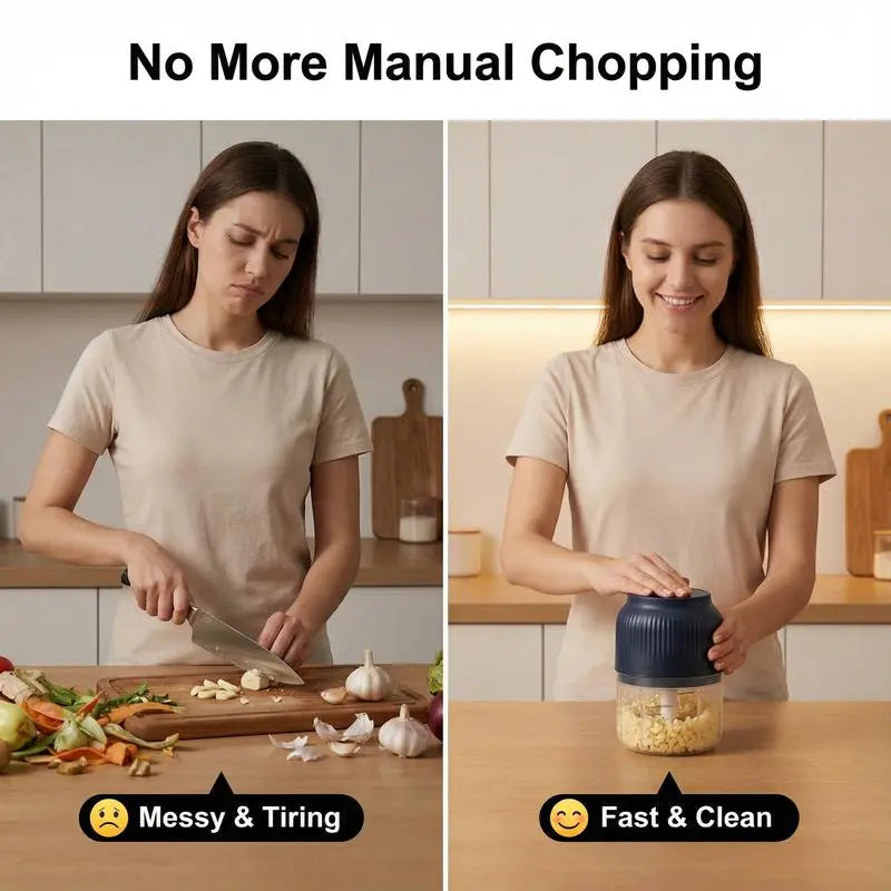 Powerful motor and sharp blades for instant food prep