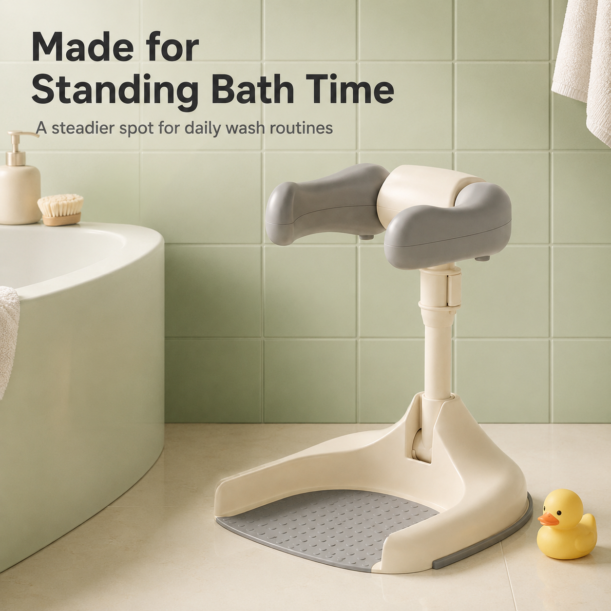 Anti slip textured silicone standing base structure