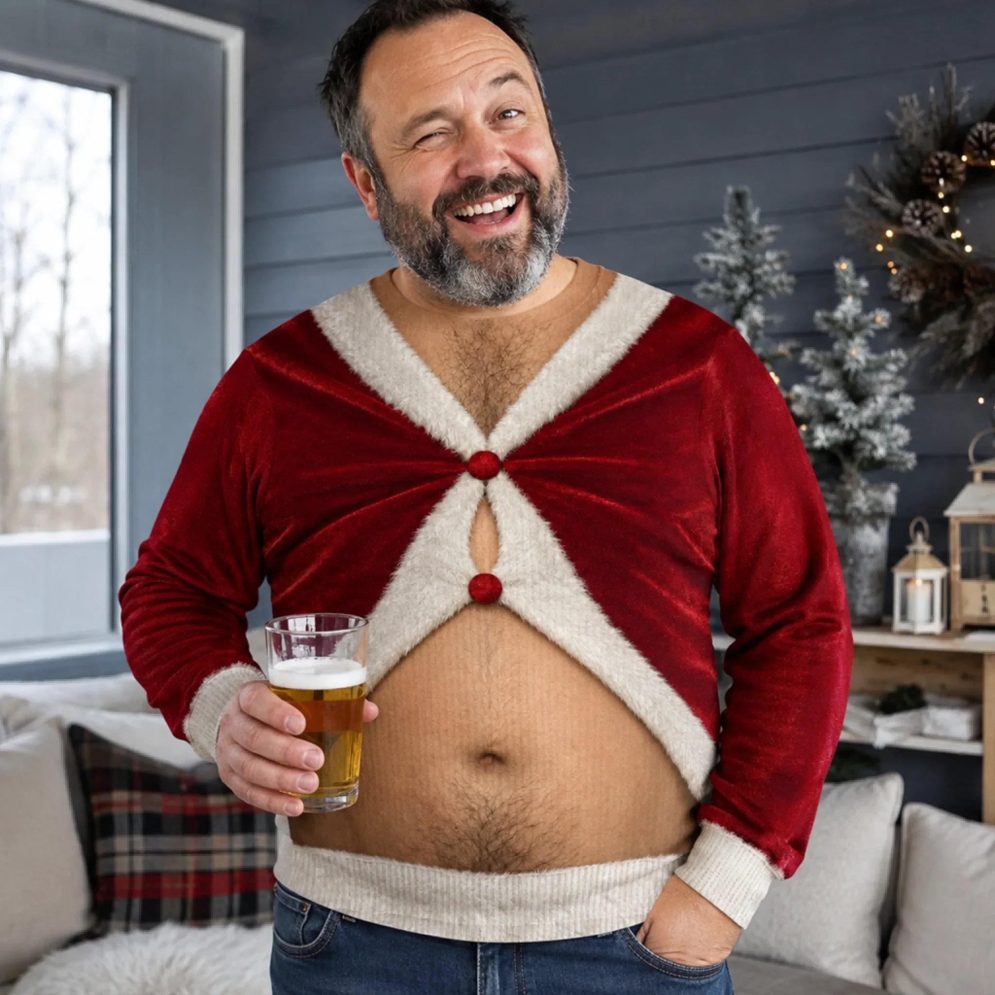 Too Much Holiday Cheer ugly Christmas sweatshirt