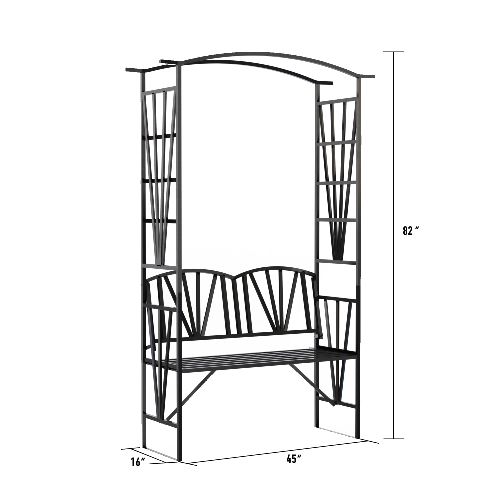 Garden Metal Arch with Seat| Heavy Duty Garden Arch