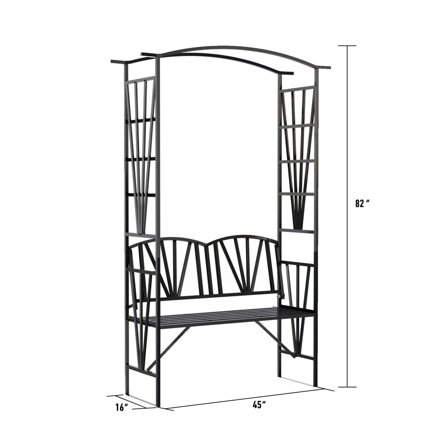 Garden Metal Arch with Seat| Heavy Duty Garden Arch