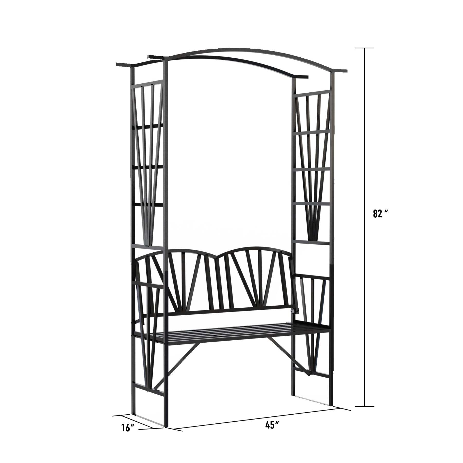 Garden Metal Arch with Seat| Heavy Duty Garden Arch