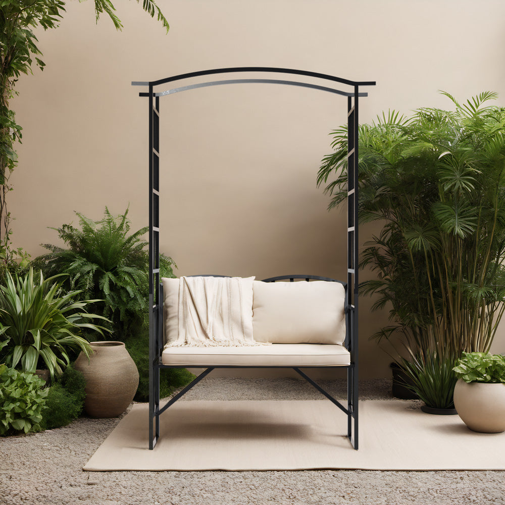 Garden Metal Arch with Seat| Heavy Duty Garden Arch