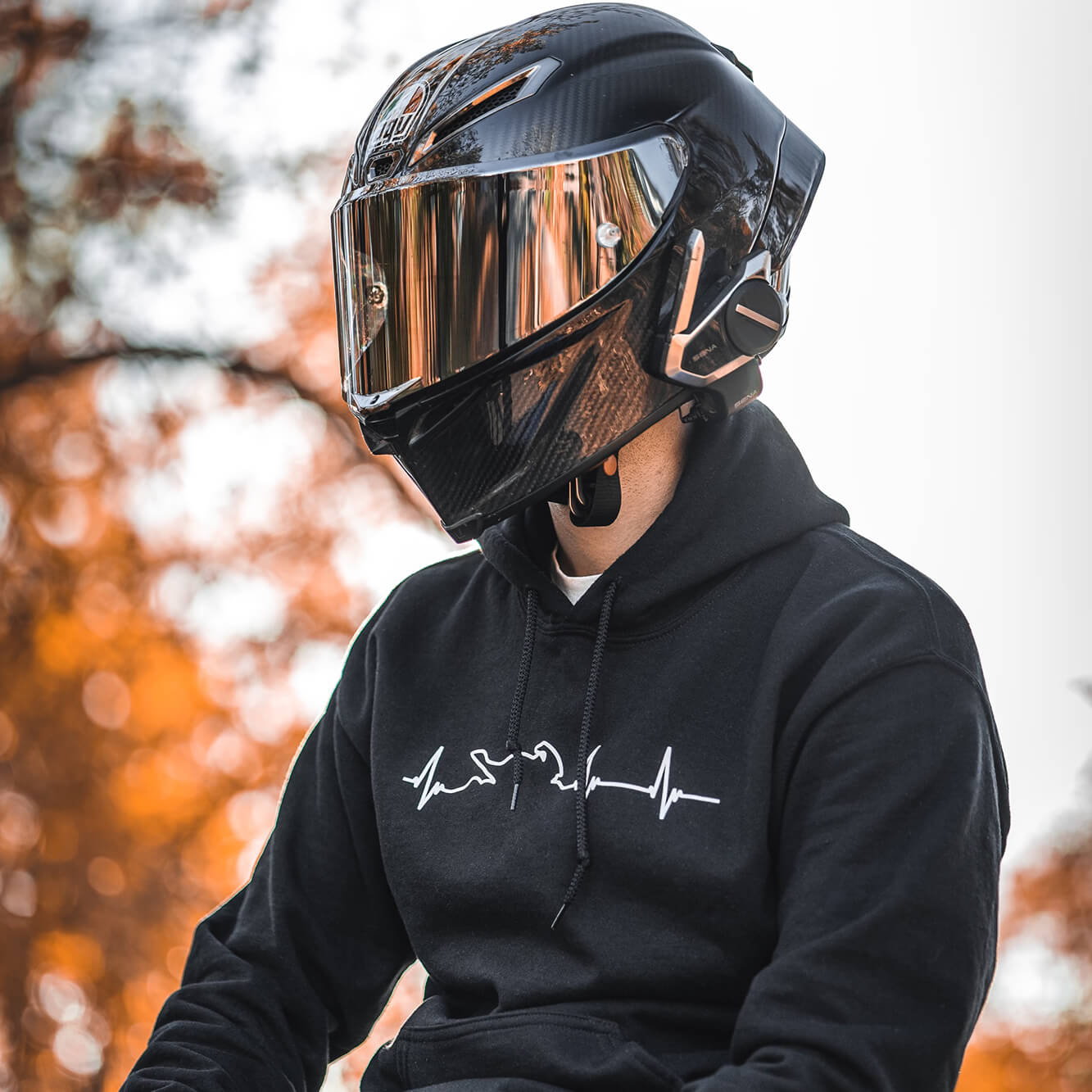 Motorcycle Heartbeat Hoodie