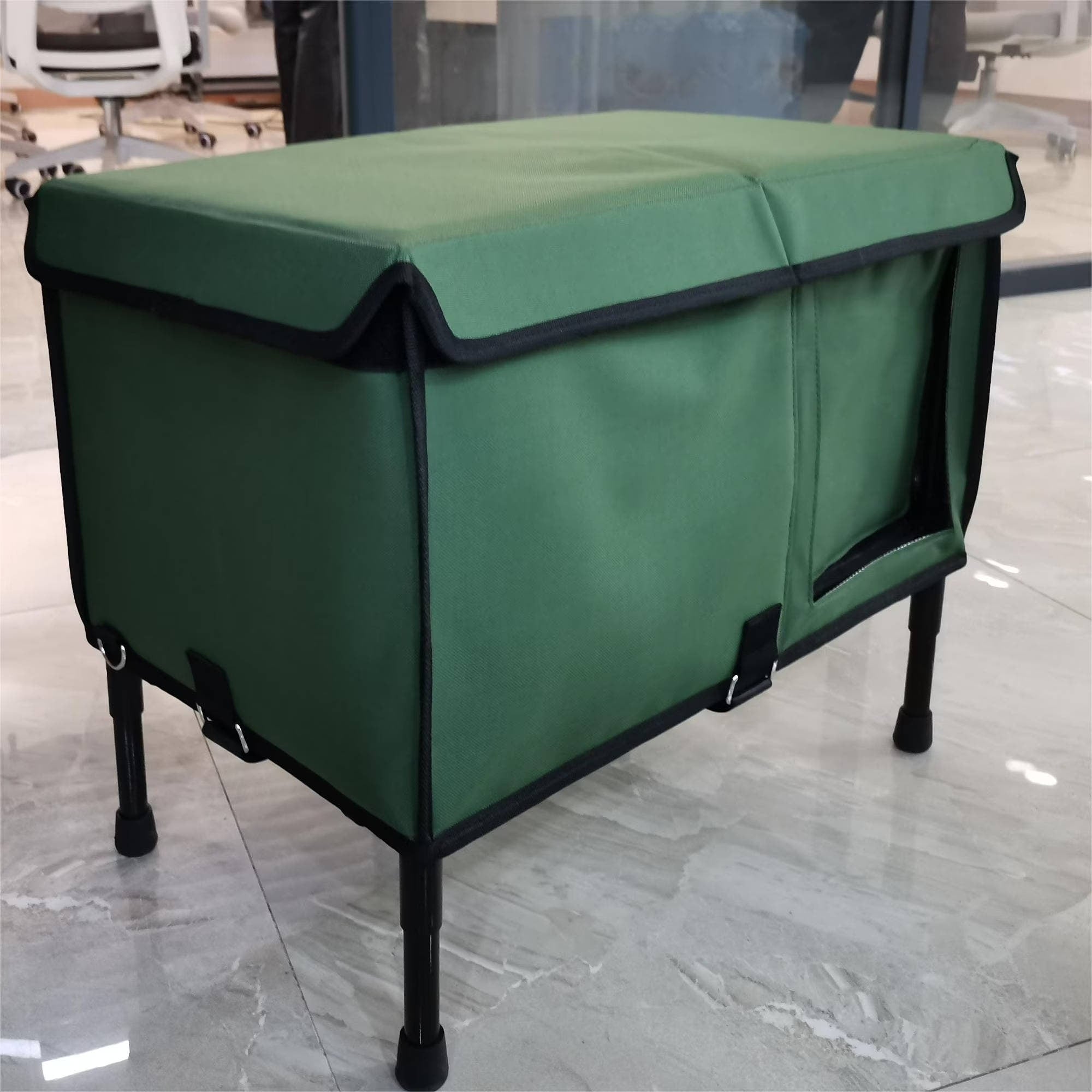 Heated Outdoor Cat House With Cozy Heating Pad - Image 2