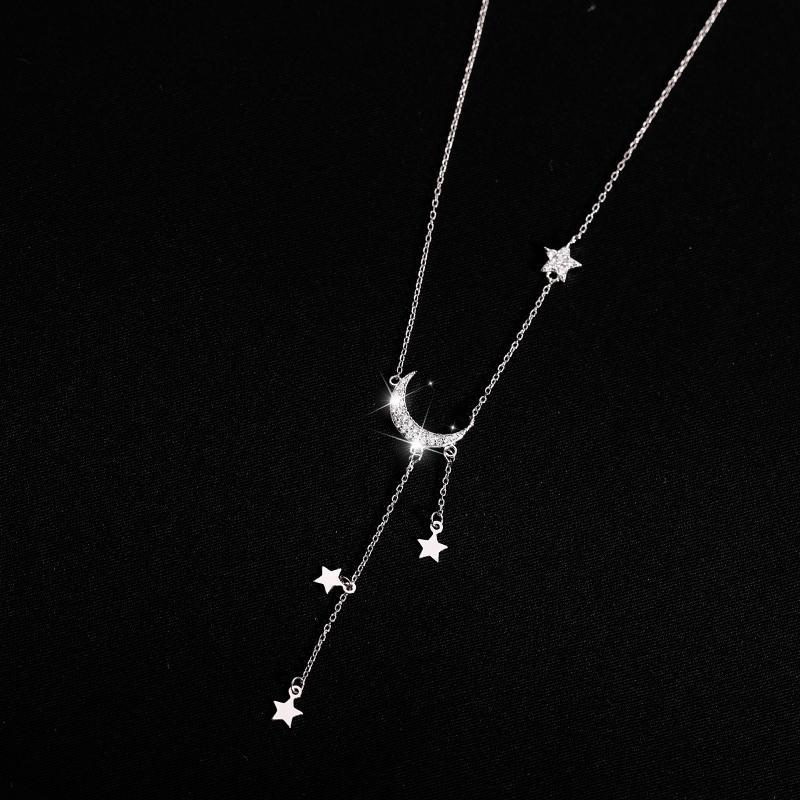 2026 Star and Moon Tassel Necklace