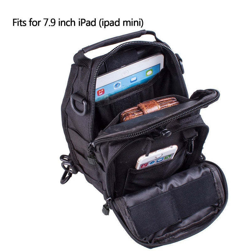 Shoulder Sling Backpack Military Style Outdoor Compact Stealth Angel Survival