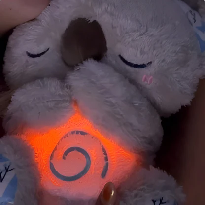 Anxiety Relief Koala Plush Toy with Music, Lights and Rhythmic Breathing Motion