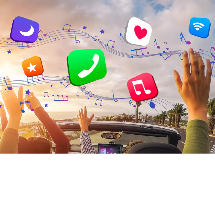 7" HD Touch Portable SmartPlay - Apple CarPlay Android Auto Wireless