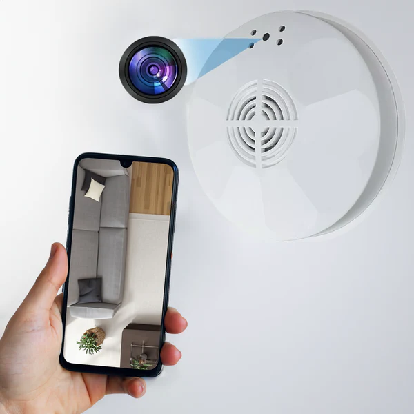4K HD WiFi Smoke Detector Security Camera