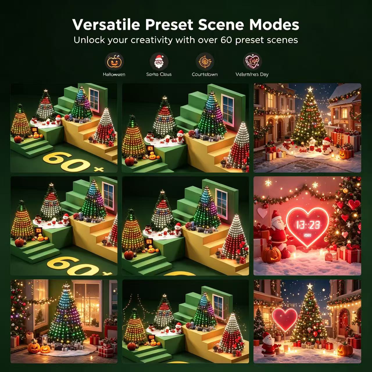 Christmas tree custom LED display designs