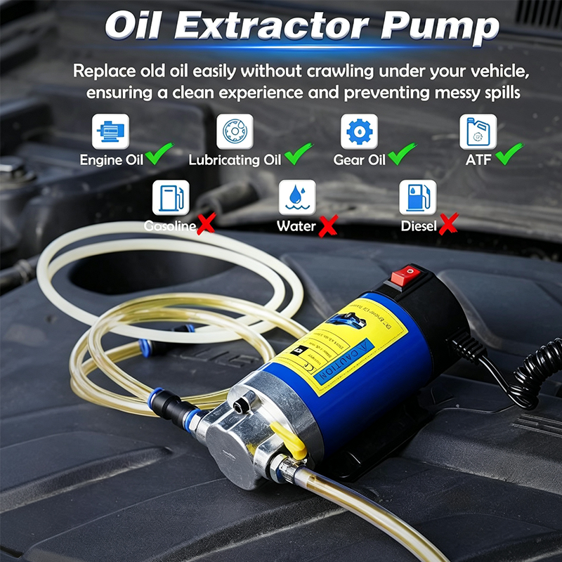 Portable engine oil transfer pump copper motor