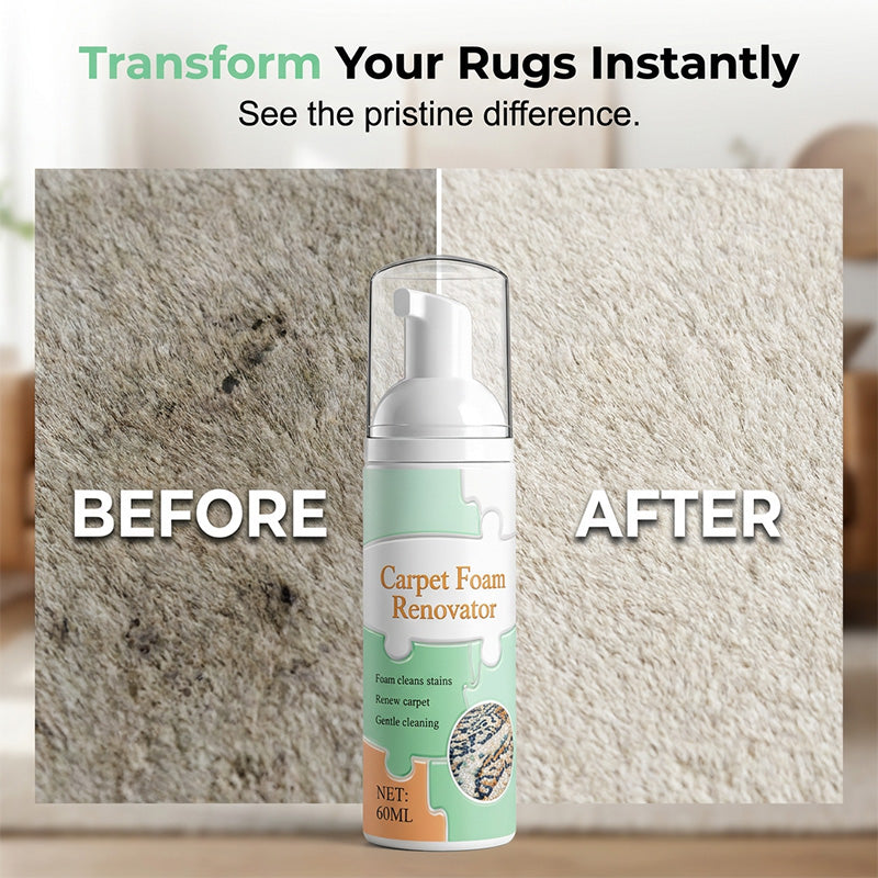 Carpet stain cleaning before and after