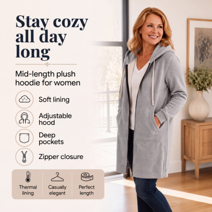 🏆 Last Day Special Price 🔥✨ Women's Zip-Up Fleece Hoodies
