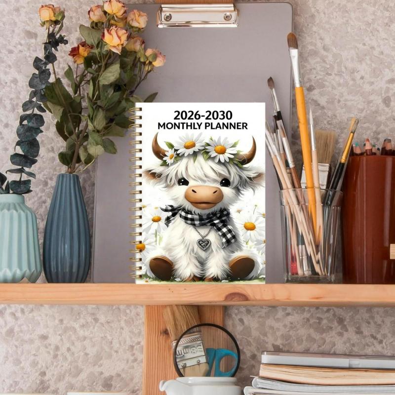Cute Highland cow cover art with floral crown design