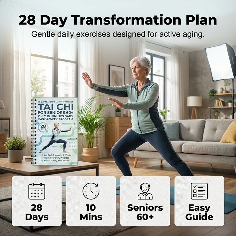 28-day Tai Chi practice book for beginners and seniors