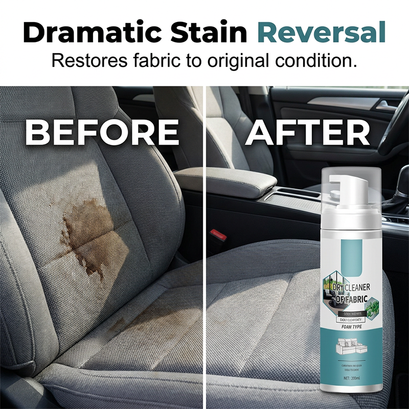 Fabric Stain Cleaning Before and After