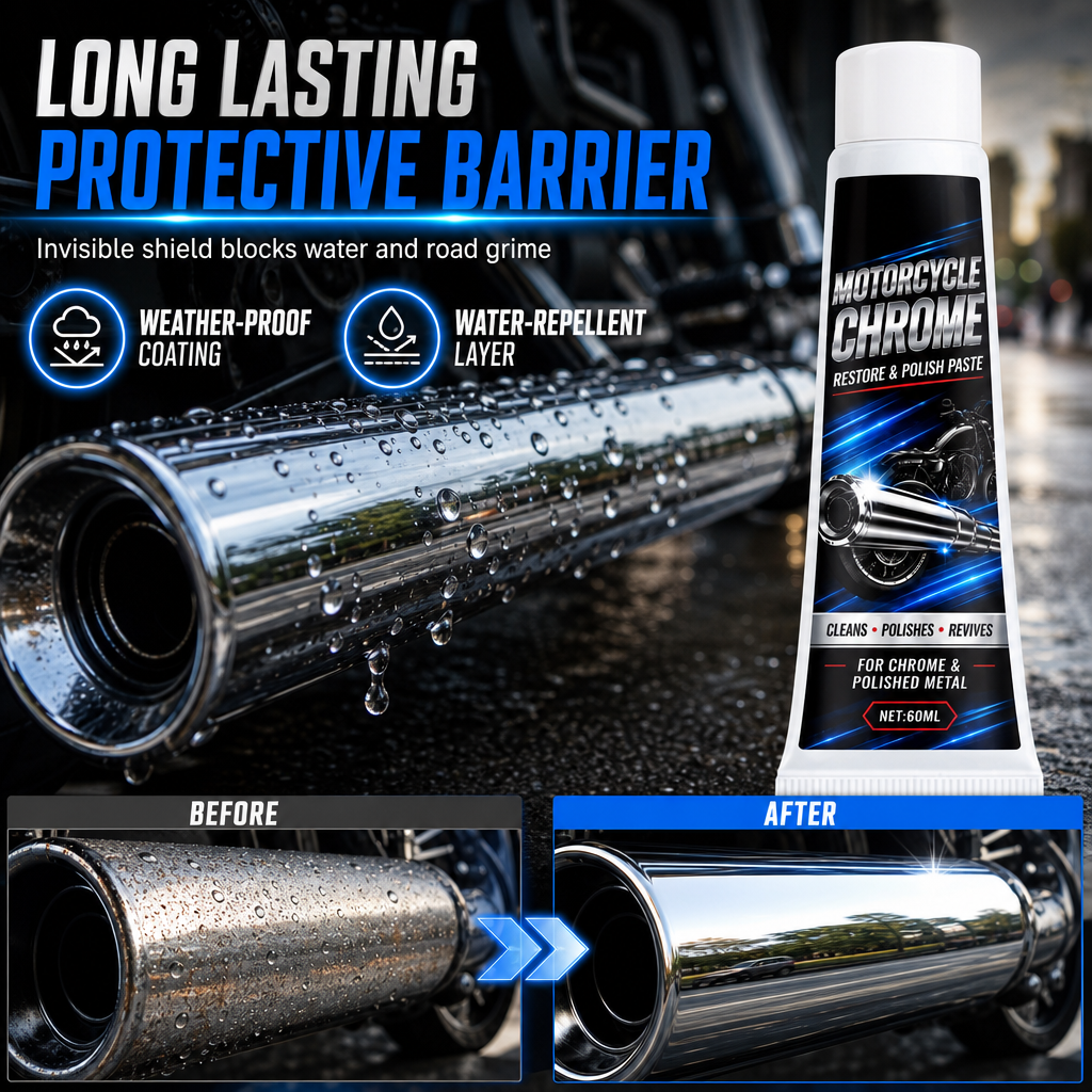 70g tube of motorcycle chrome polishing paste and metal restorer