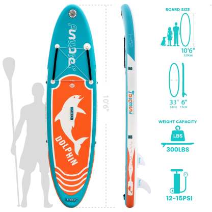 FunWater Inflatable Ultra-Light Paddleboard