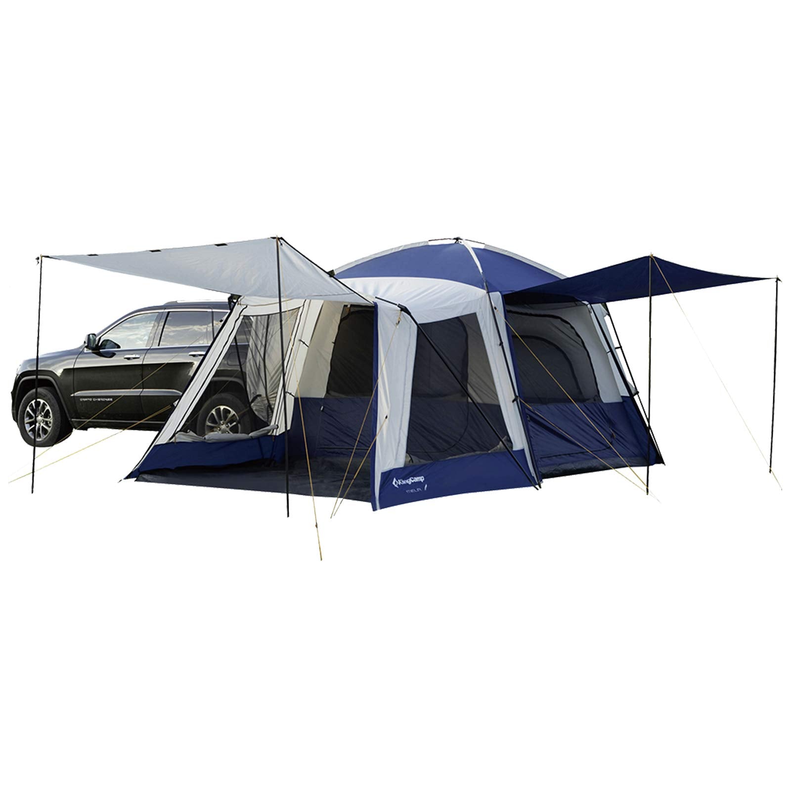 KingCamp Camping Square 3 Season SUV Tent with Screen Room
