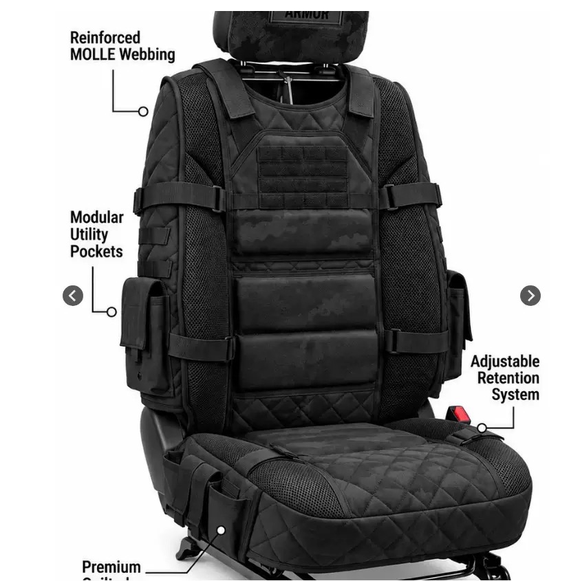 🚙Rugged MOLLE Truck Seat Cover – Tactical Storage, Seat Protection & Comfort