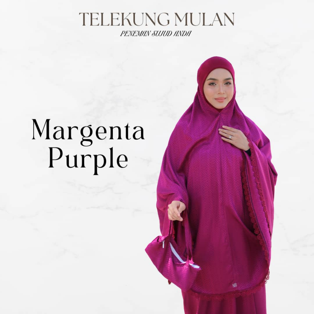 Set Terawih Super Jimat Telekung Mulan + Handsocks Warda + Stokin By Nurbella