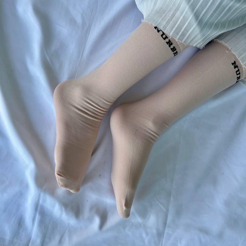 Stokin Bella Socks Pendek Muslimah Women Stoking Stocking Tebal Nurbella Sock Kalis Air Dewasa Viral (Pendek)