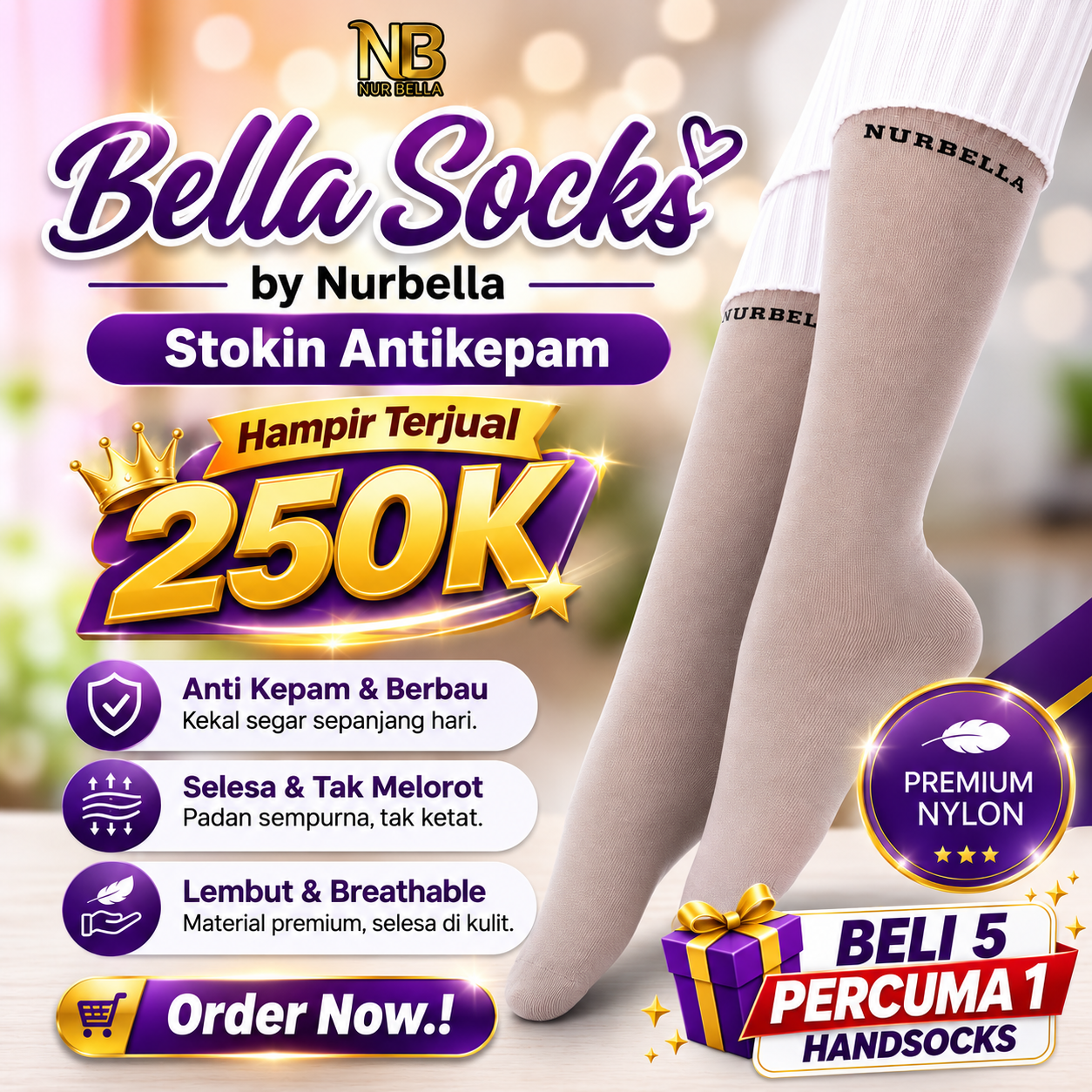 Premium Bella socks by Nurbella