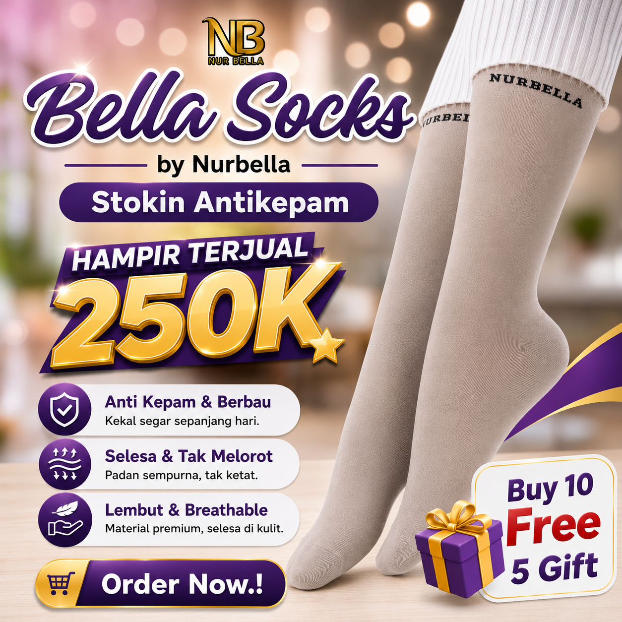 Premium Bella socks by Nurbella
