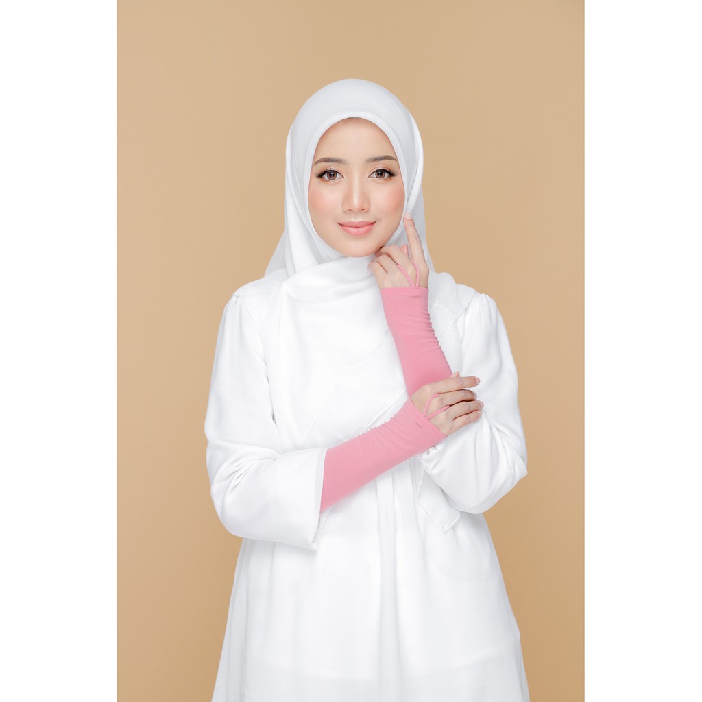 Handsock Qaseh Muslimah Hand Socks Nurbella Ring Lycra Plain Cantik Tangan Kecil Anti Melorot Women