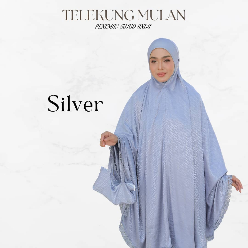 Set Terawih Super Jimat Telekung Mulan + Handsocks Warda + Stokin By Nurbella