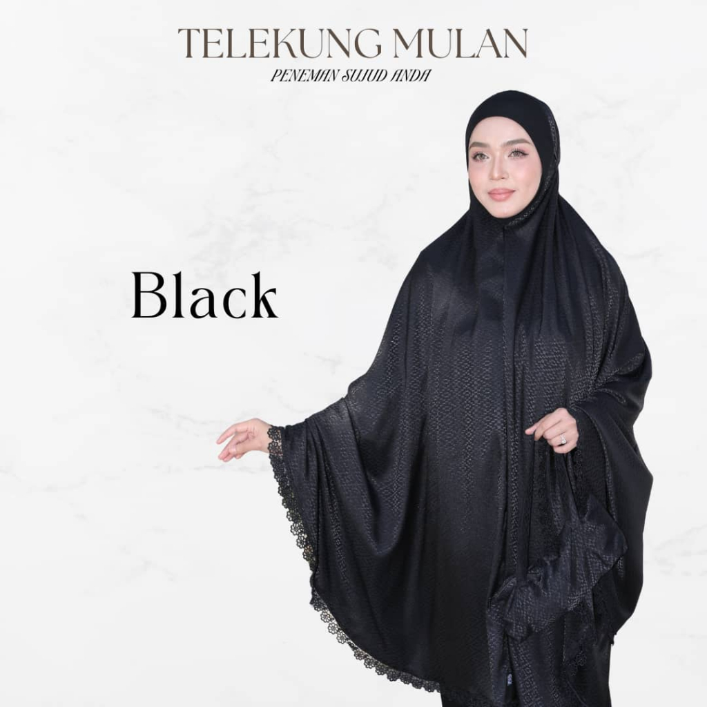 Set Terawih Super Jimat Telekung Mulan + Handsocks Warda + Stokin By Nurbella