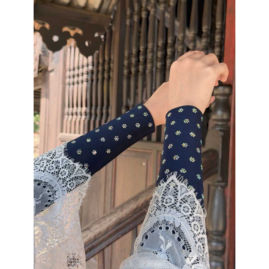 Handsocks Elina Muslimah Sejuk Berbatu Cantik Terletak Anti Lorot Tak Berbulu Raya 2026 Nurbella