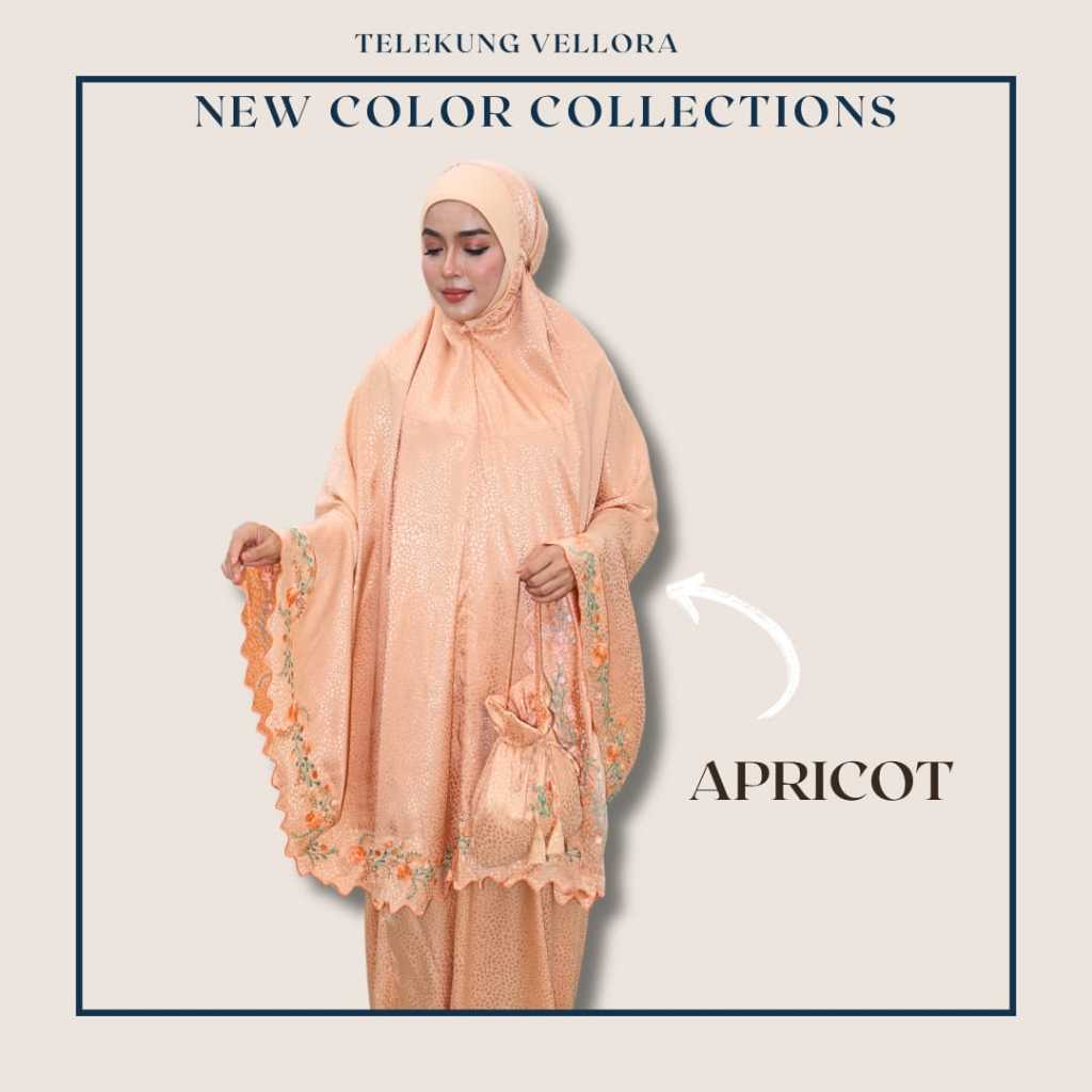 Telekung Vellora Muslimah Sejuk Umrah Haji Kemas Travel Friendly Berdagu Selesa Nurbella