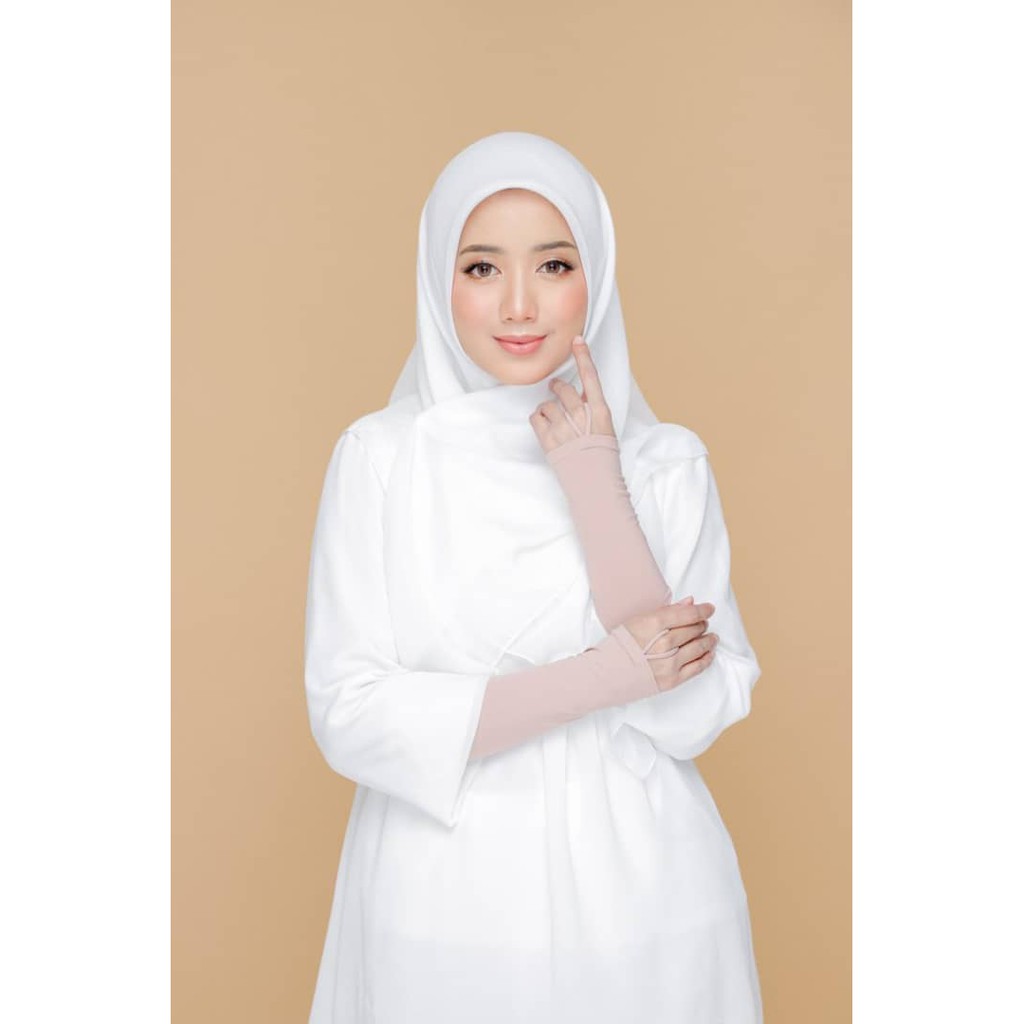 Handsock Qaseh Muslimah Hand Socks Nurbella Ring Lycra Plain Cantik Tangan Kecil Anti Melorot Women