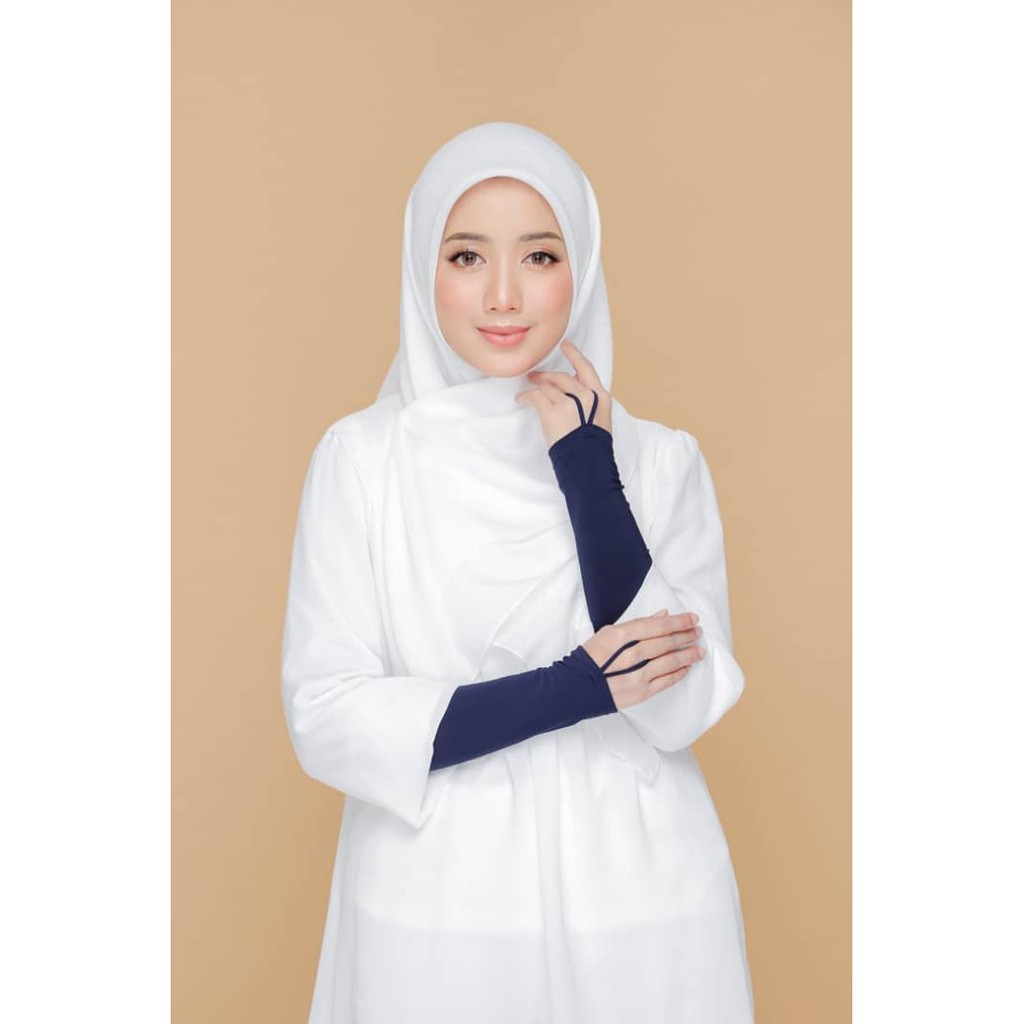 Handsock Qaseh Muslimah Hand Socks Nurbella Ring Lycra Plain Cantik Tangan Kecil Anti Melorot Women