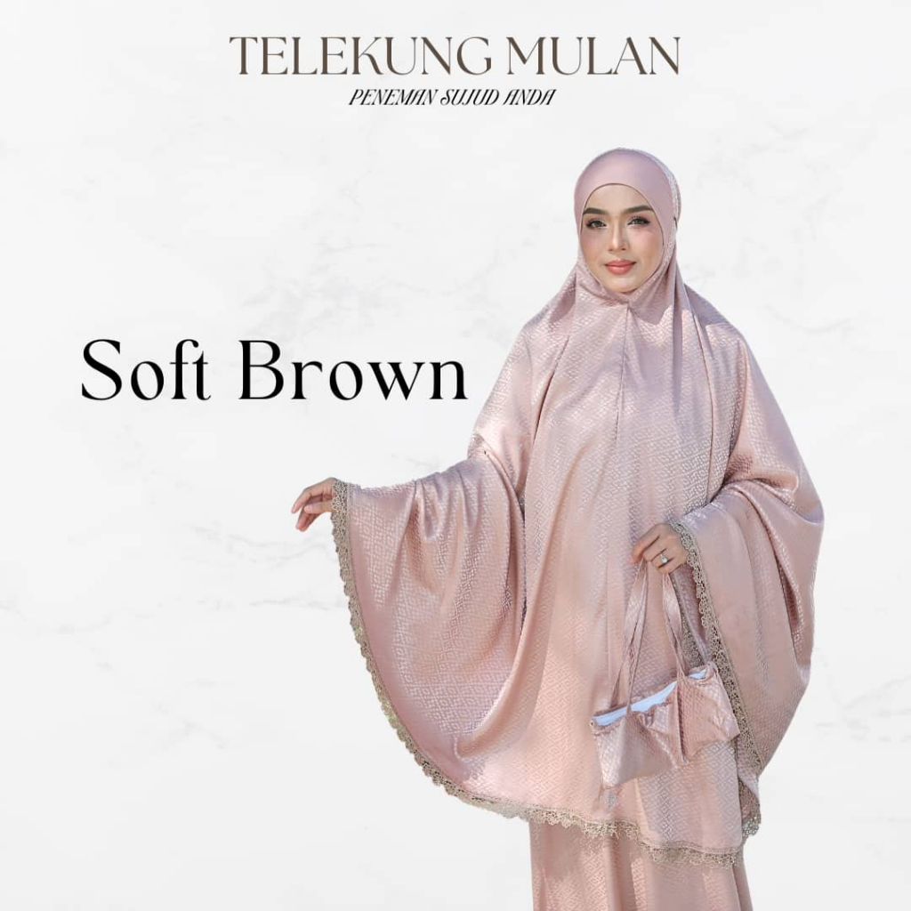 Set Terawih Super Jimat Telekung Mulan + Handsocks Warda + Stokin By Nurbella