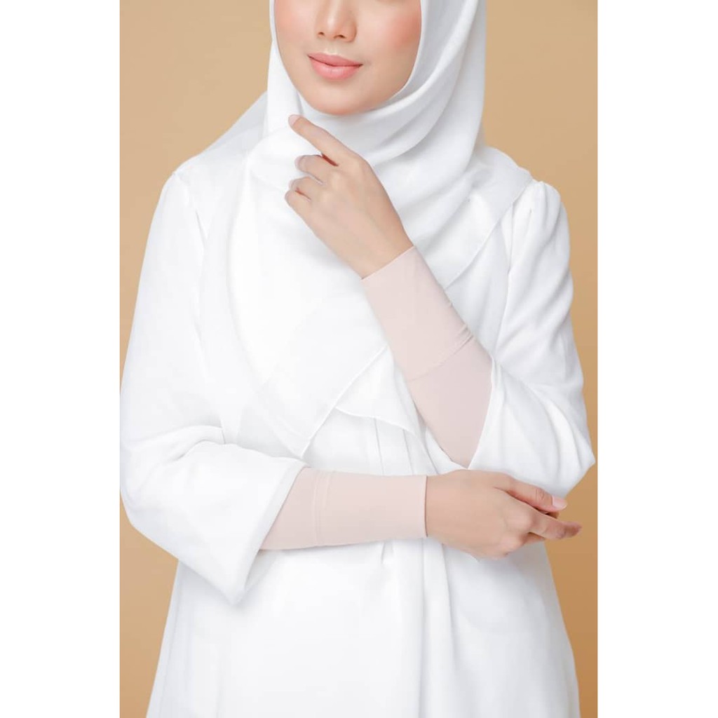 Handsock Deeja Muslimah Pendek Plussize Handsocks Nurbella Lycra Plain Cantik Tangan Kecil Saiz S