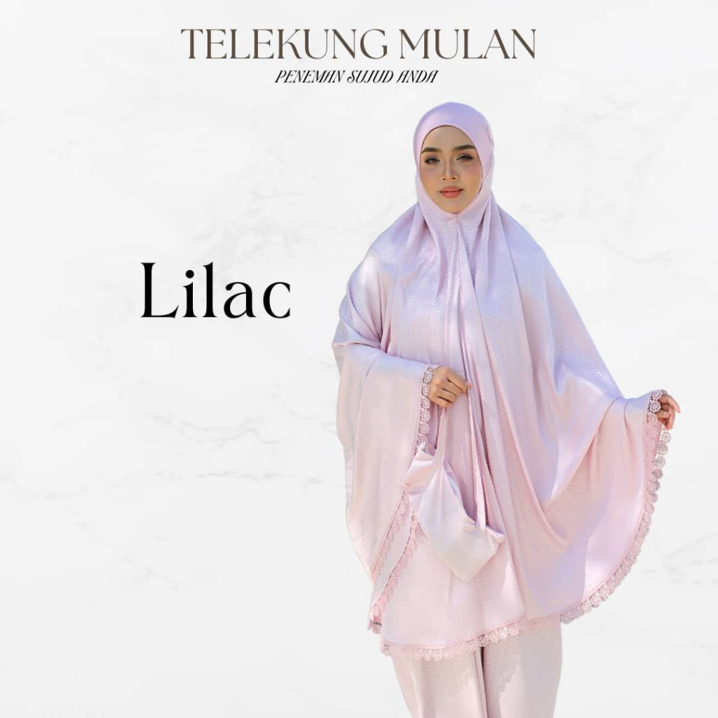 Set Terawih Super Jimat Telekung Mulan + Handsocks Warda + Stokin By Nurbella