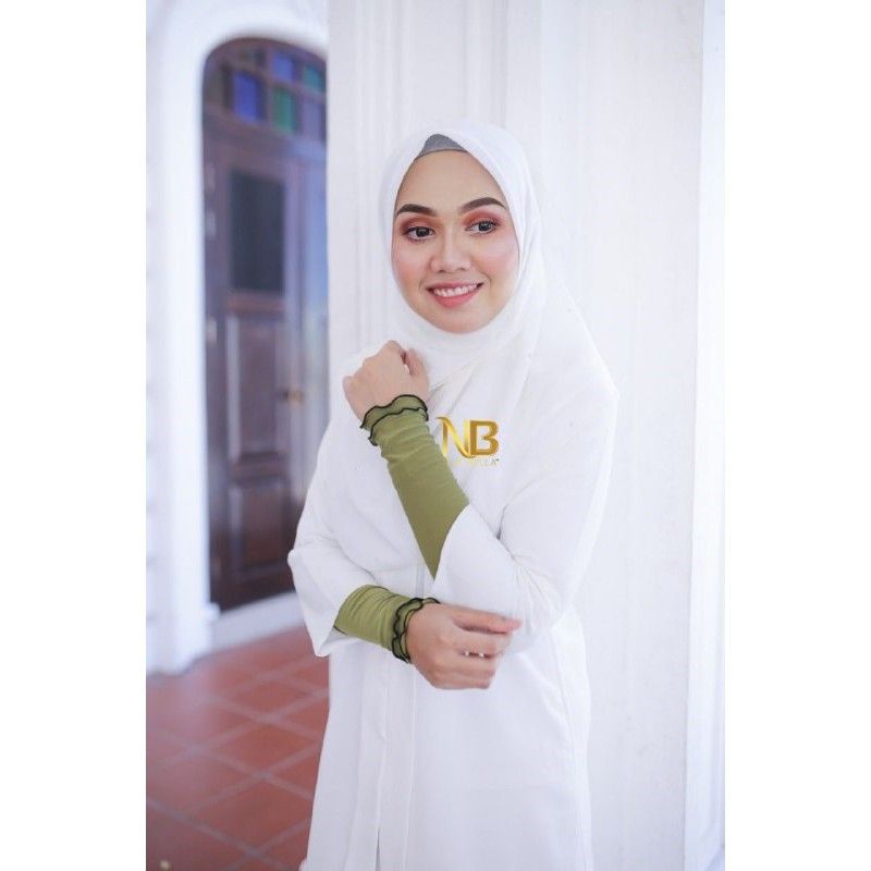 Handsock Nurbella Sejuk Saiz S, M, L Nikah Ropol Neelofa Muslimah Stokin Tangan Women Lycra Bella