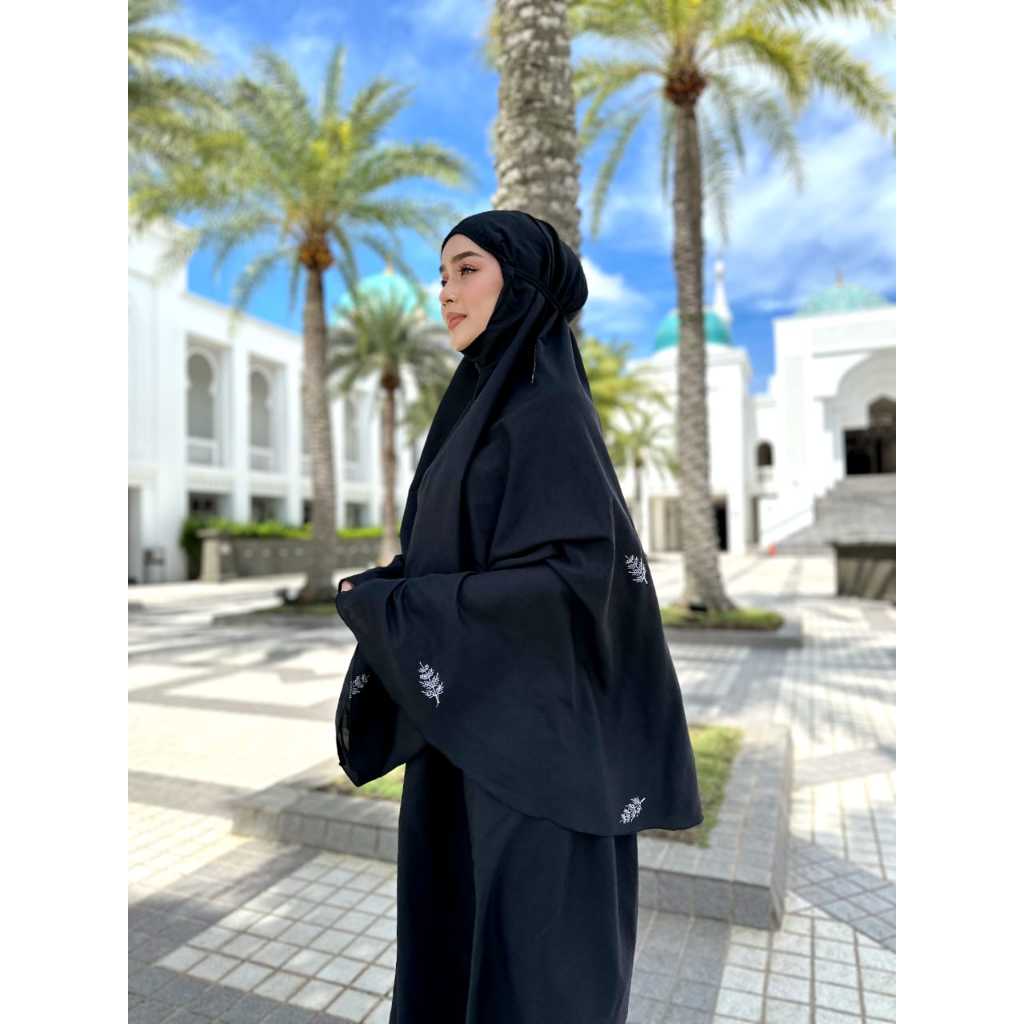 Telekung Mini Travel Sejuk Selesa Bersulam Dewasa Umrah Nurbella Mina