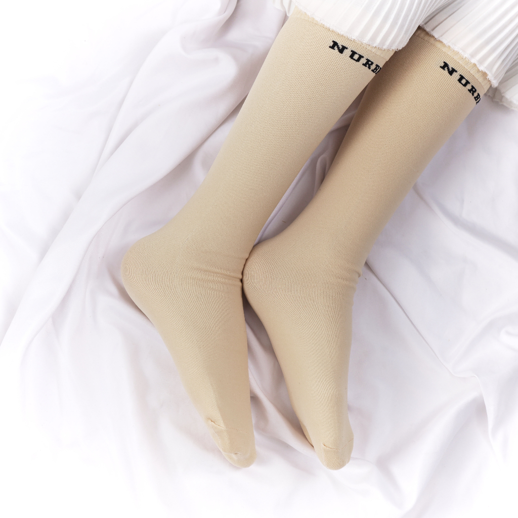 Stokin Bella Socks Pendek Muslimah Women Stoking Stocking Tebal Nurbella Sock Kalis Air Dewasa Viral (Pendek)