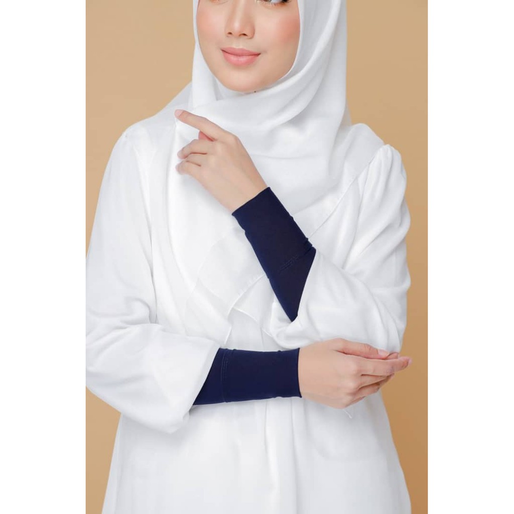Handsock Deeja Muslimah Pendek Plussize Handsocks Nurbella Lycra Plain Cantik Tangan Kecil Saiz S