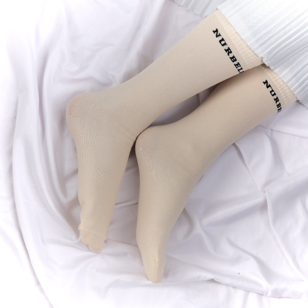 Stokin Bella Socks Pendek Muslimah Women Stoking Stocking Tebal Nurbella Sock Kalis Air Dewasa Viral (Pendek)