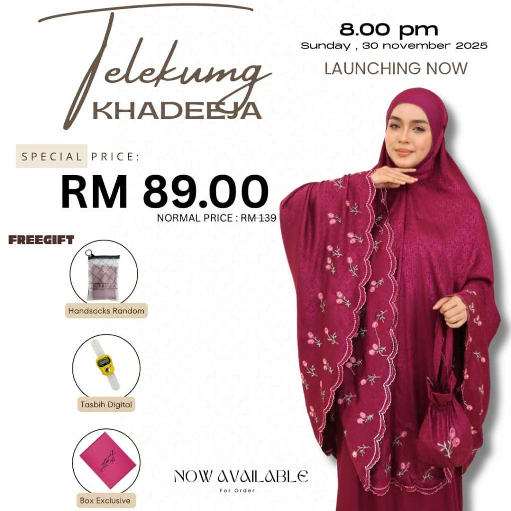 Telekung Khadeeja 